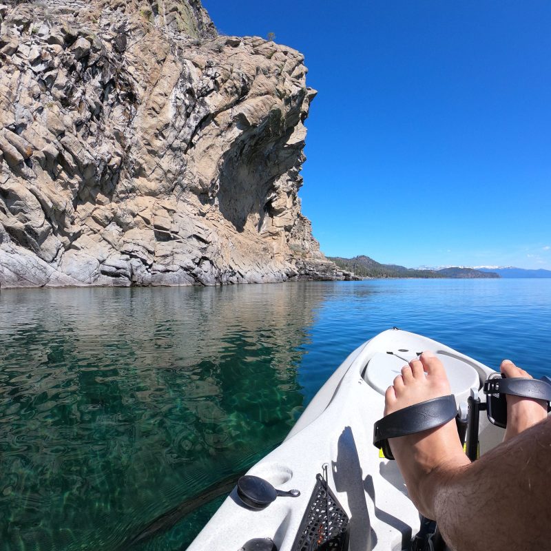 clear white paddle boat